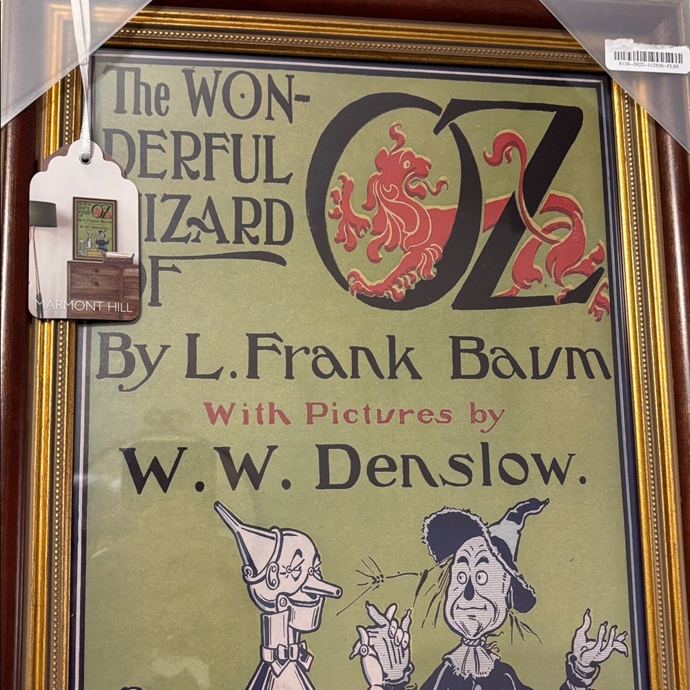 Marmont Hill 18x12 The Wonderful Wizard of Oz Vintage Style Framed Artwork - Picture 3 of 14